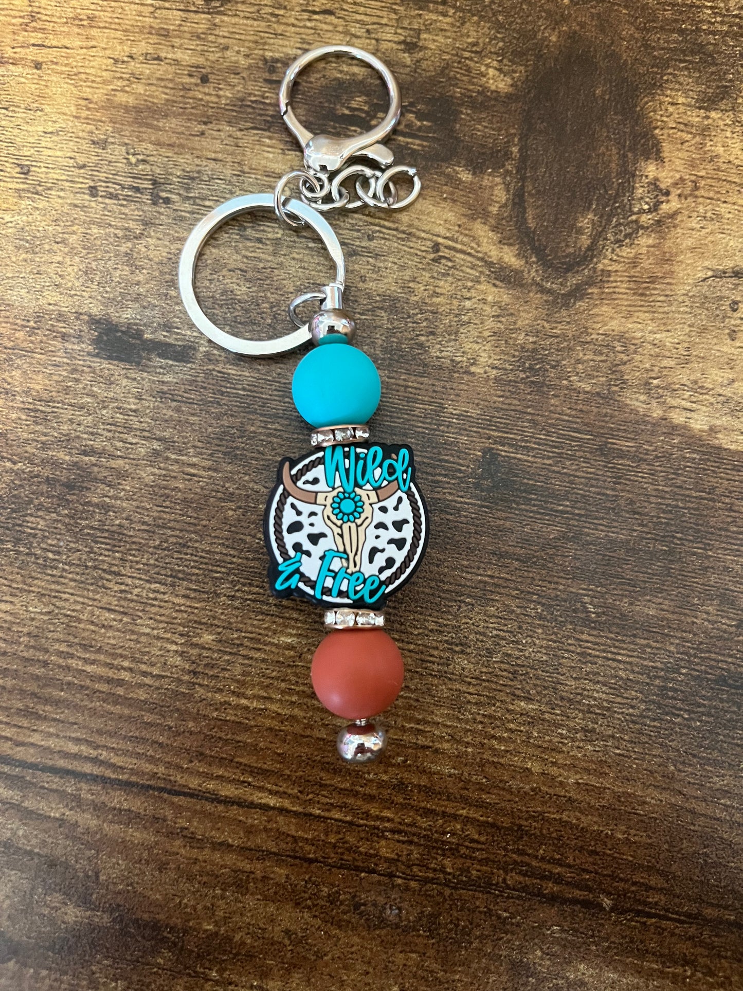 Wild and free keychain