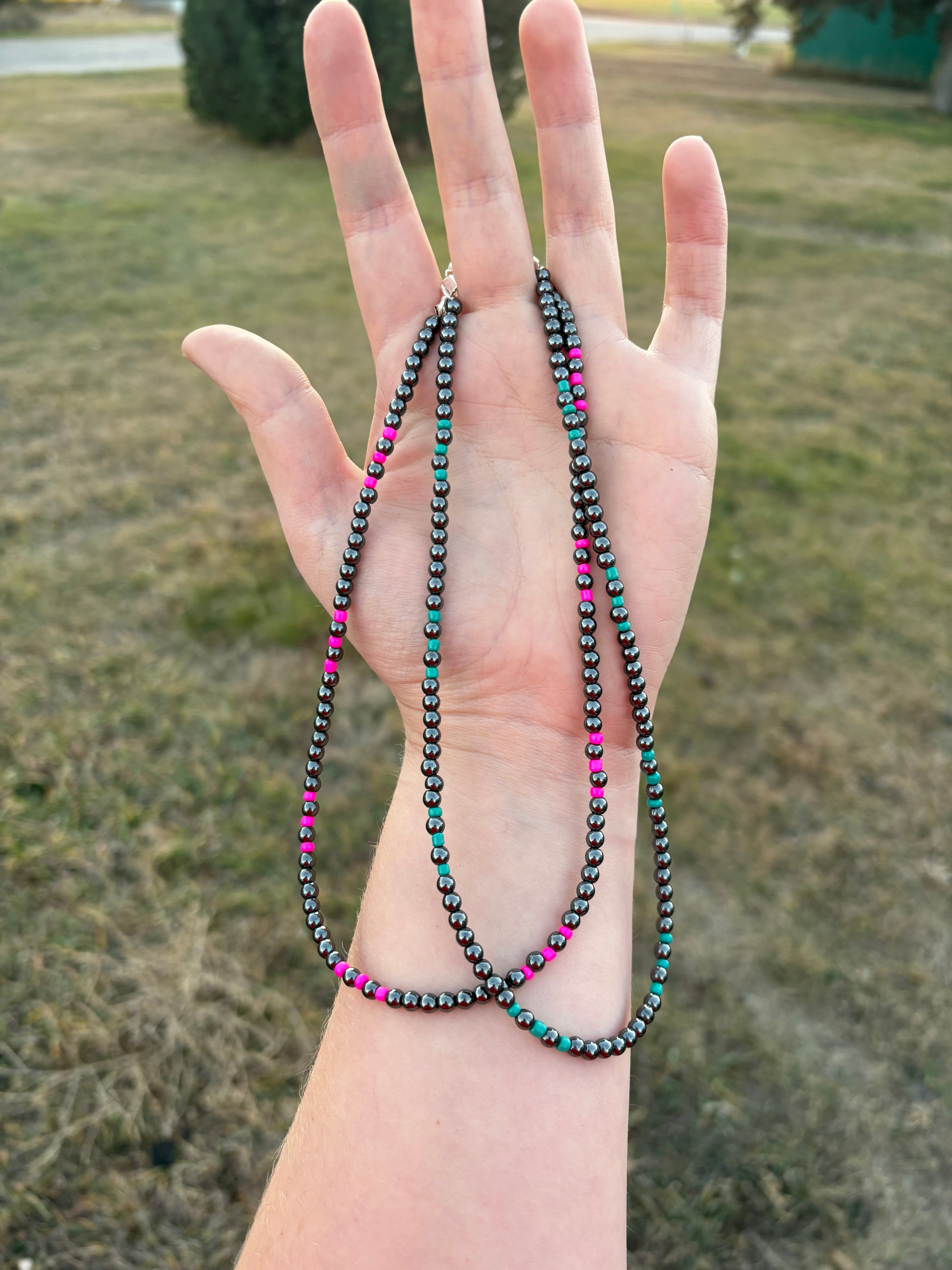 Faux Navajo pearl choker