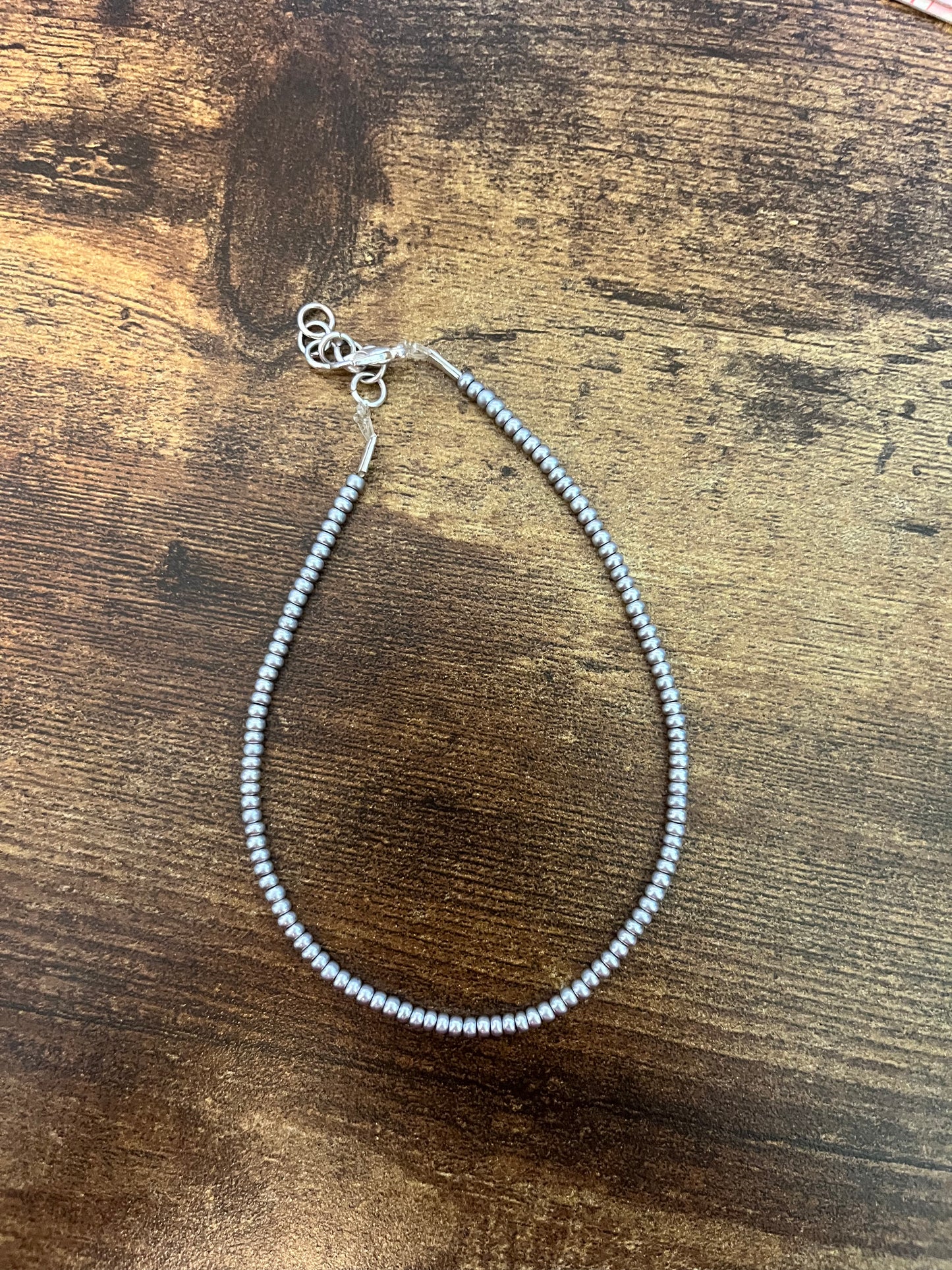 Silver anklet