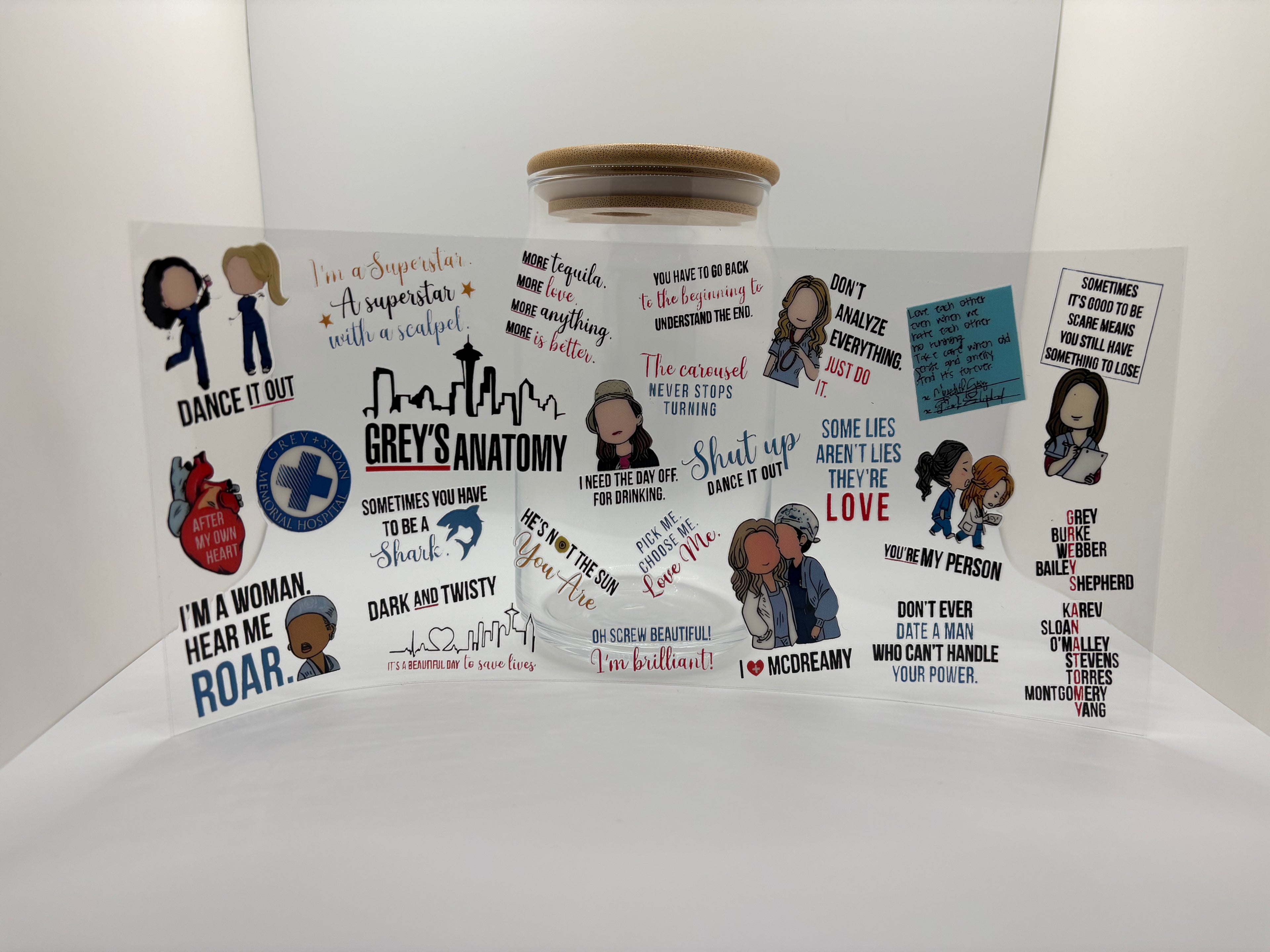 16 oz grey anatomy cup