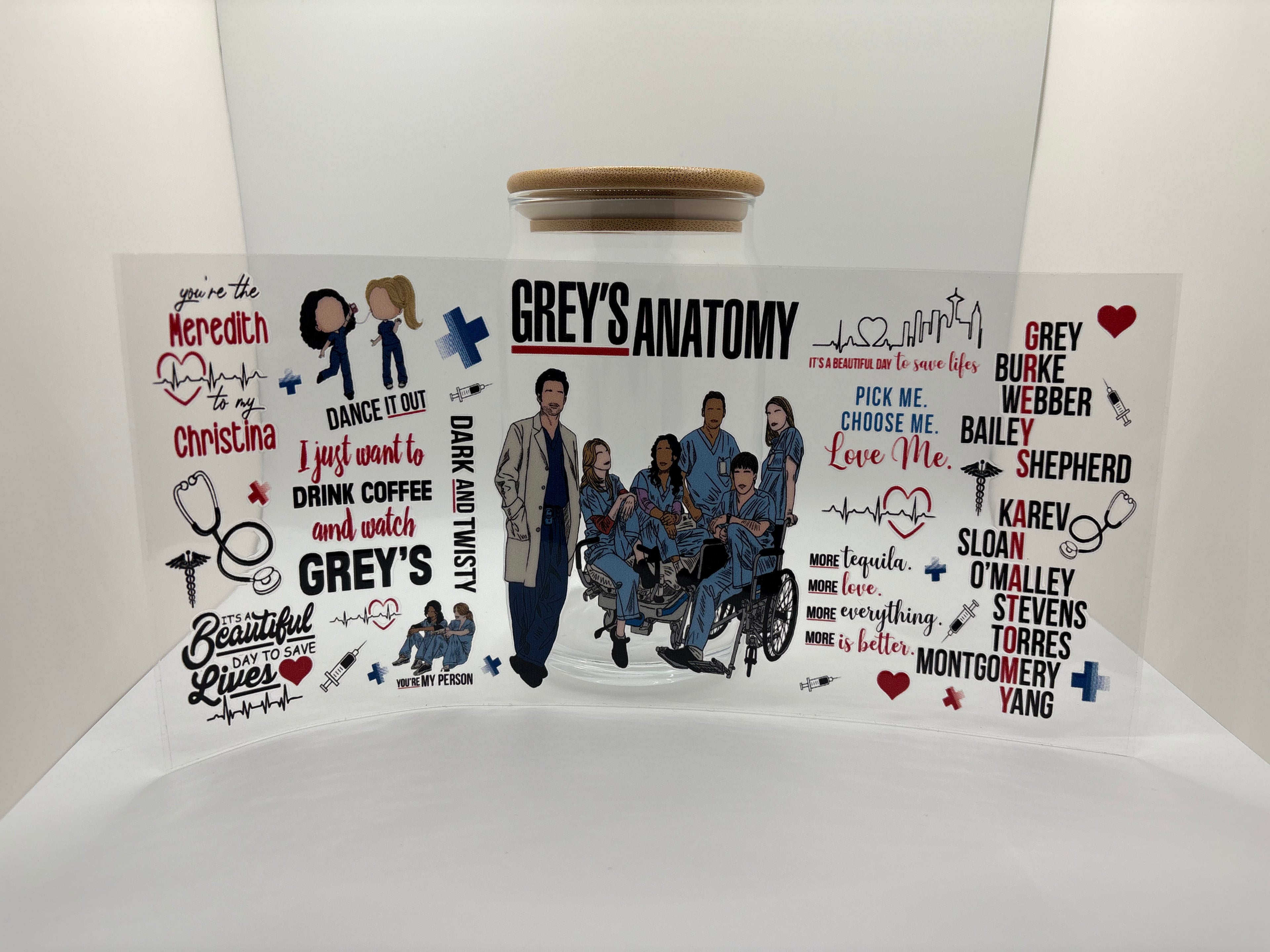 16 oz grey anatomy cup