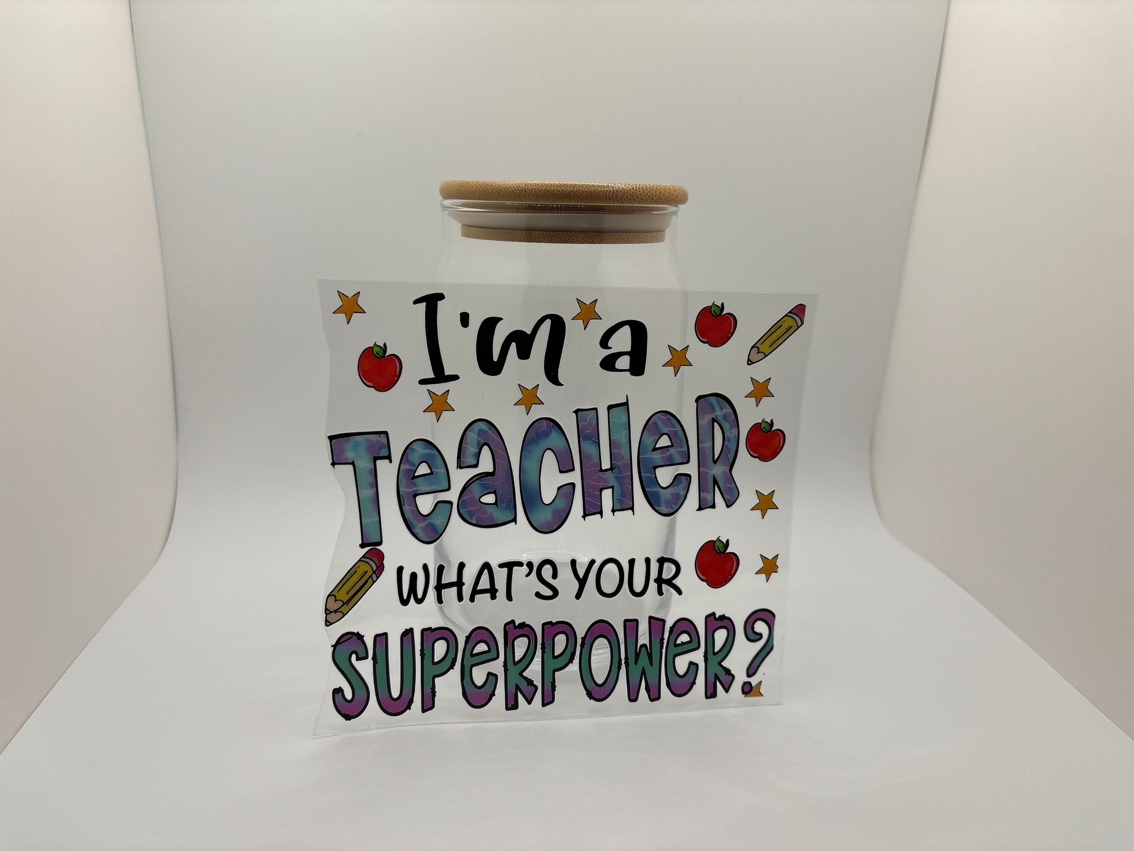 16 oz Im a teacher cup
