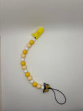 yellow butterfly binky clip