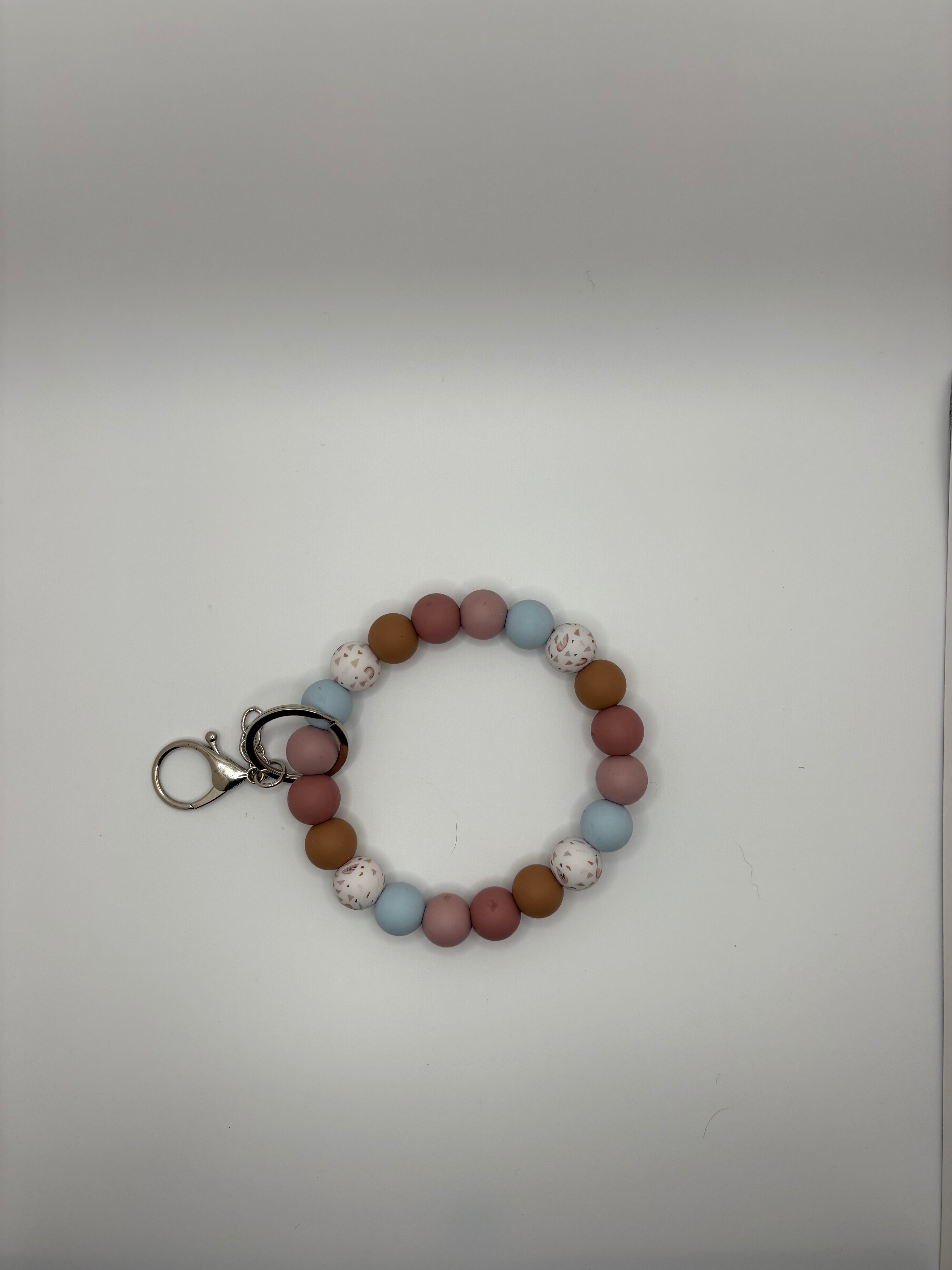 boho rainbow wristlet