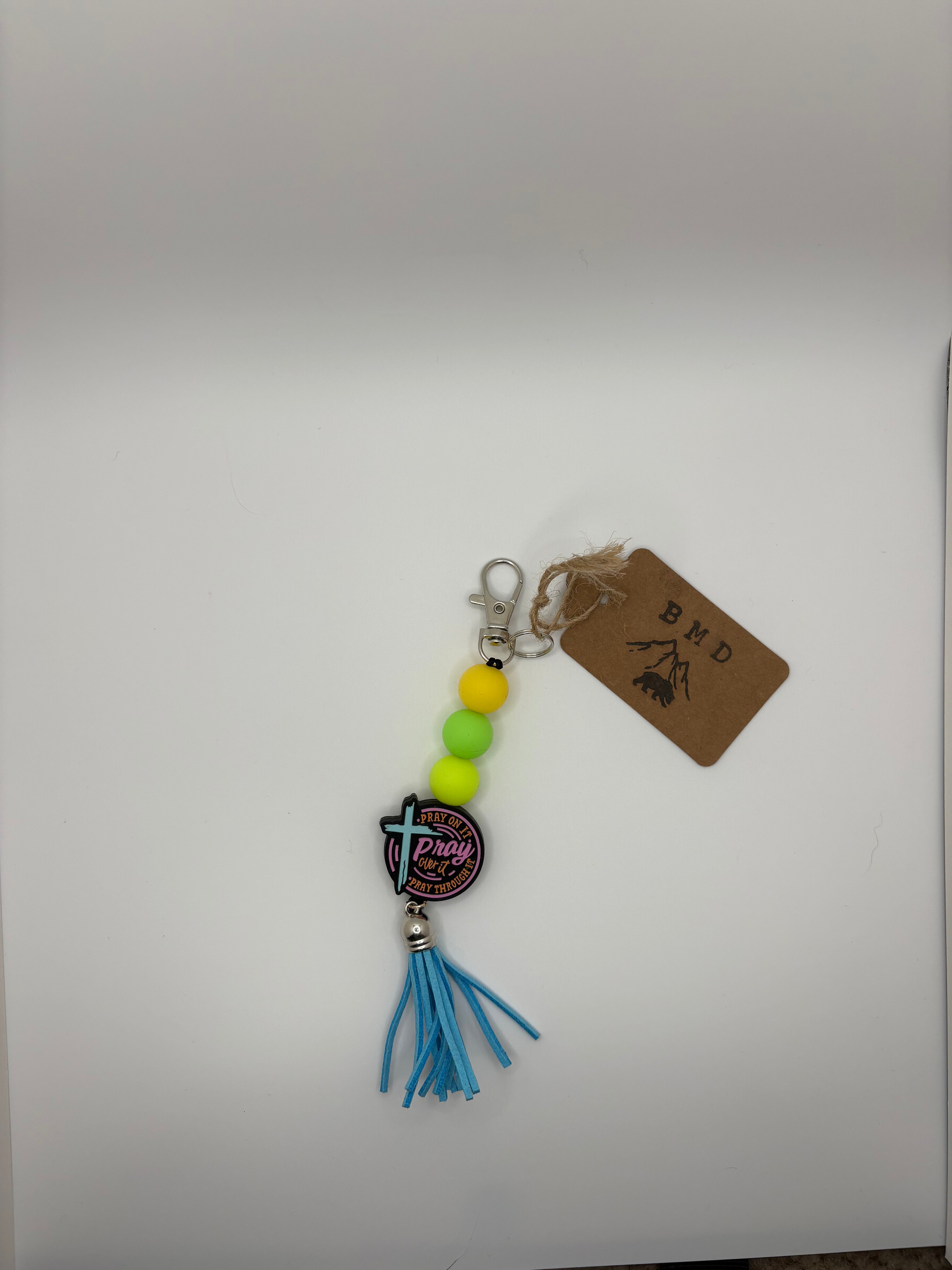 glow in the dark pray keychain