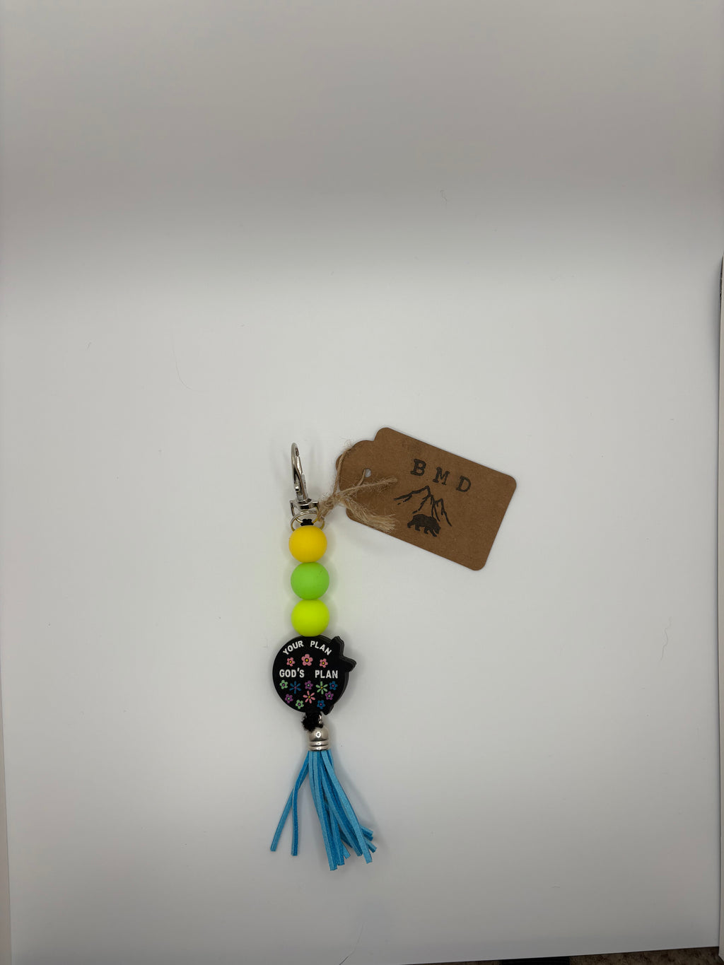 glow in the dark pray keychain