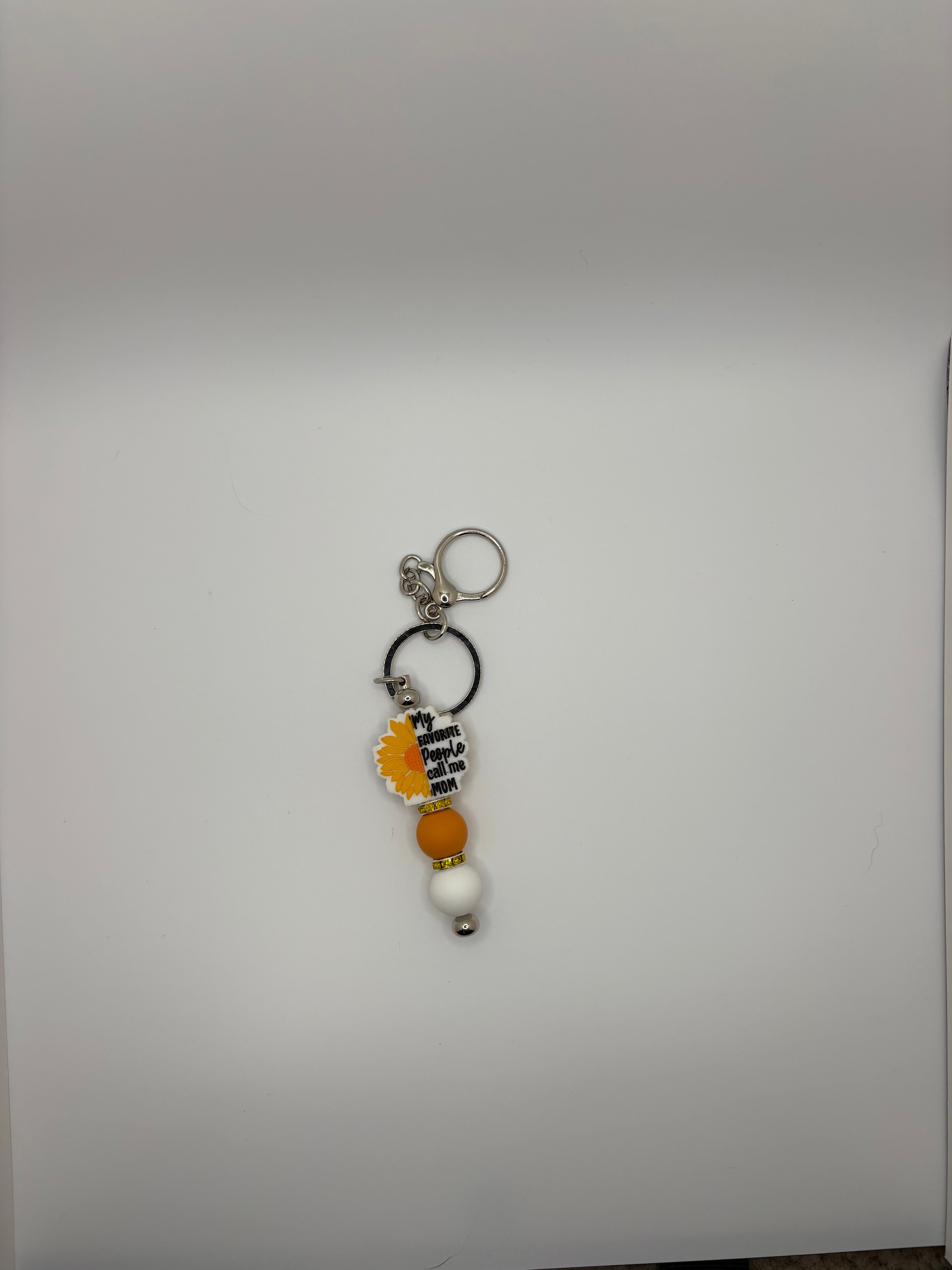 my favorite people call me mom keychain