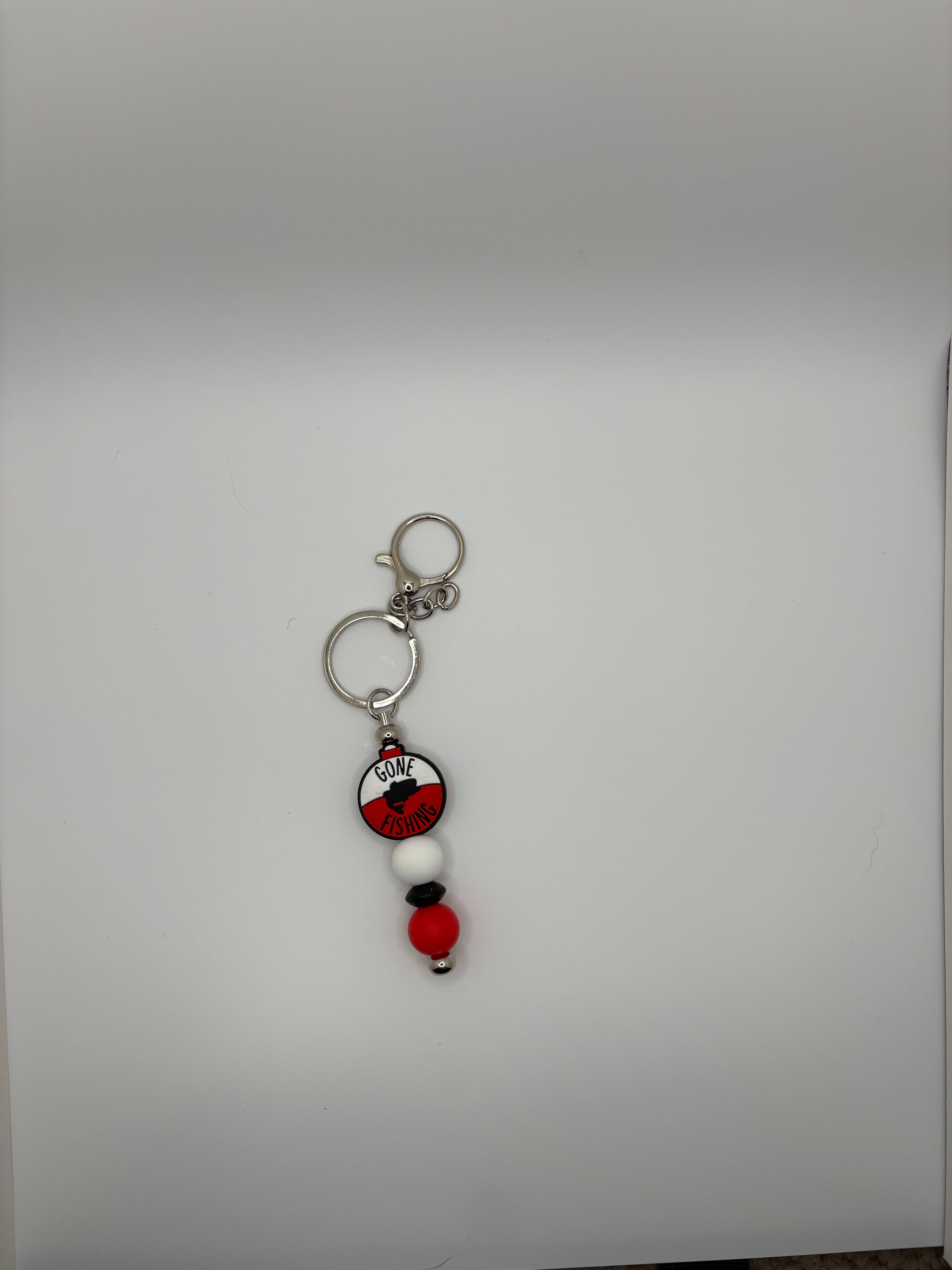 gone fishing keychain
