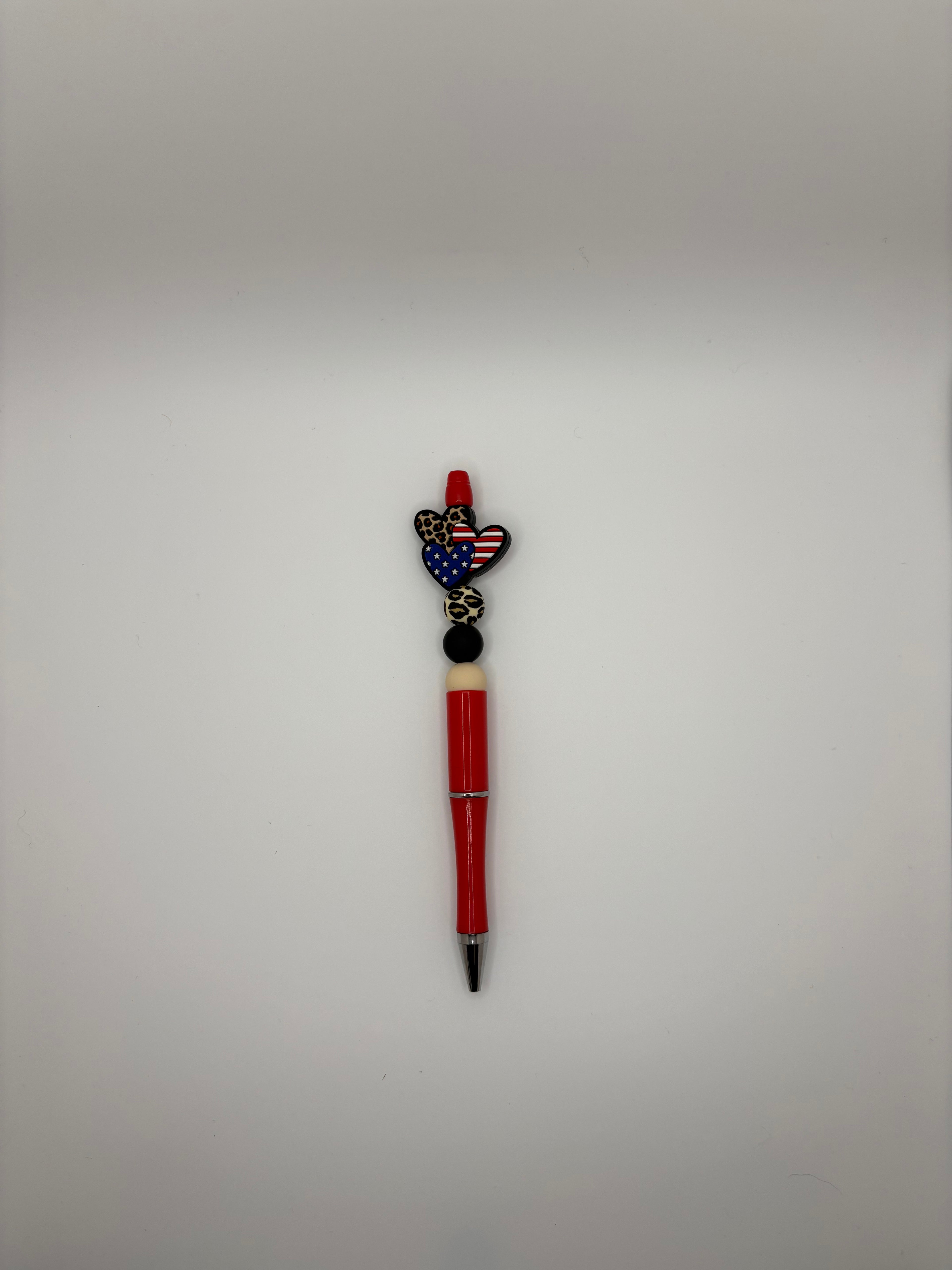 cheetah flag heart pen