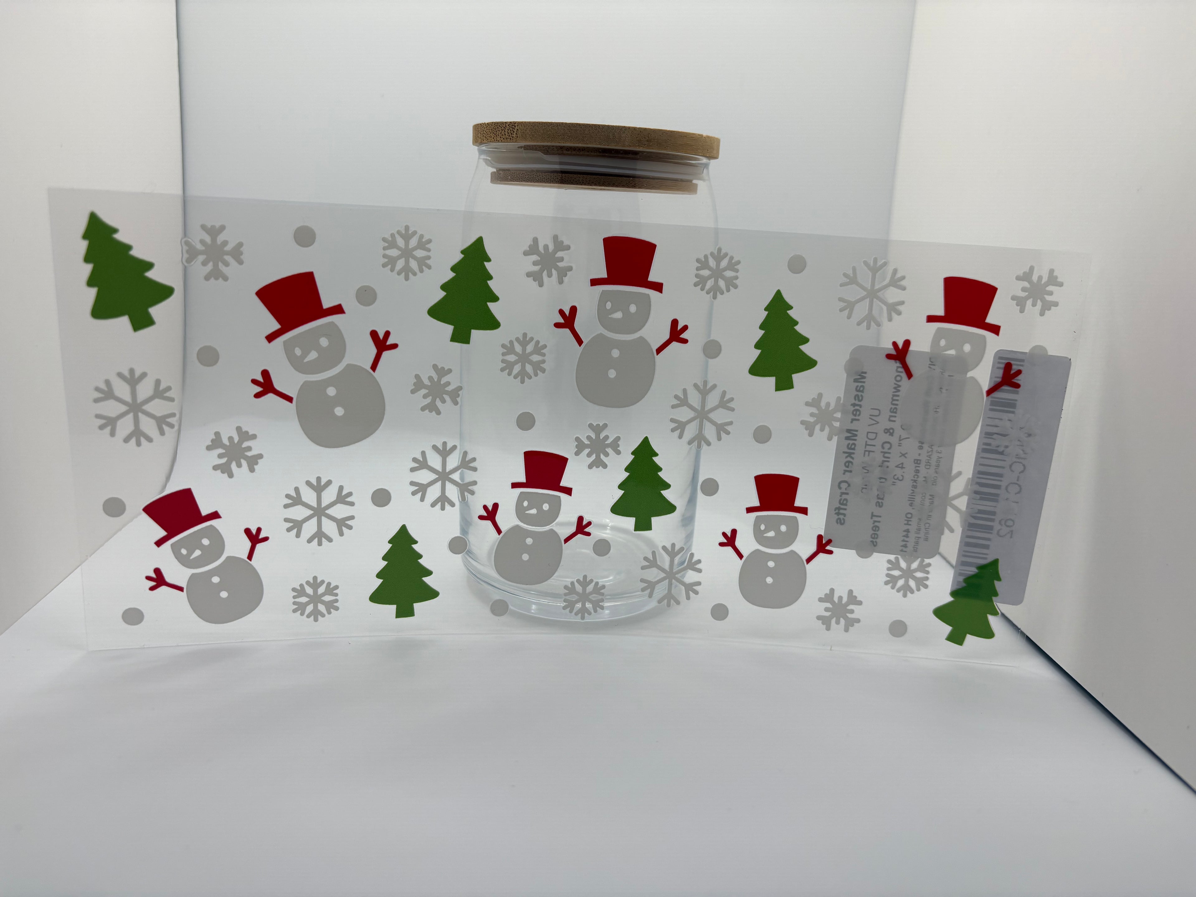 16oz snowman Christmas tree cup