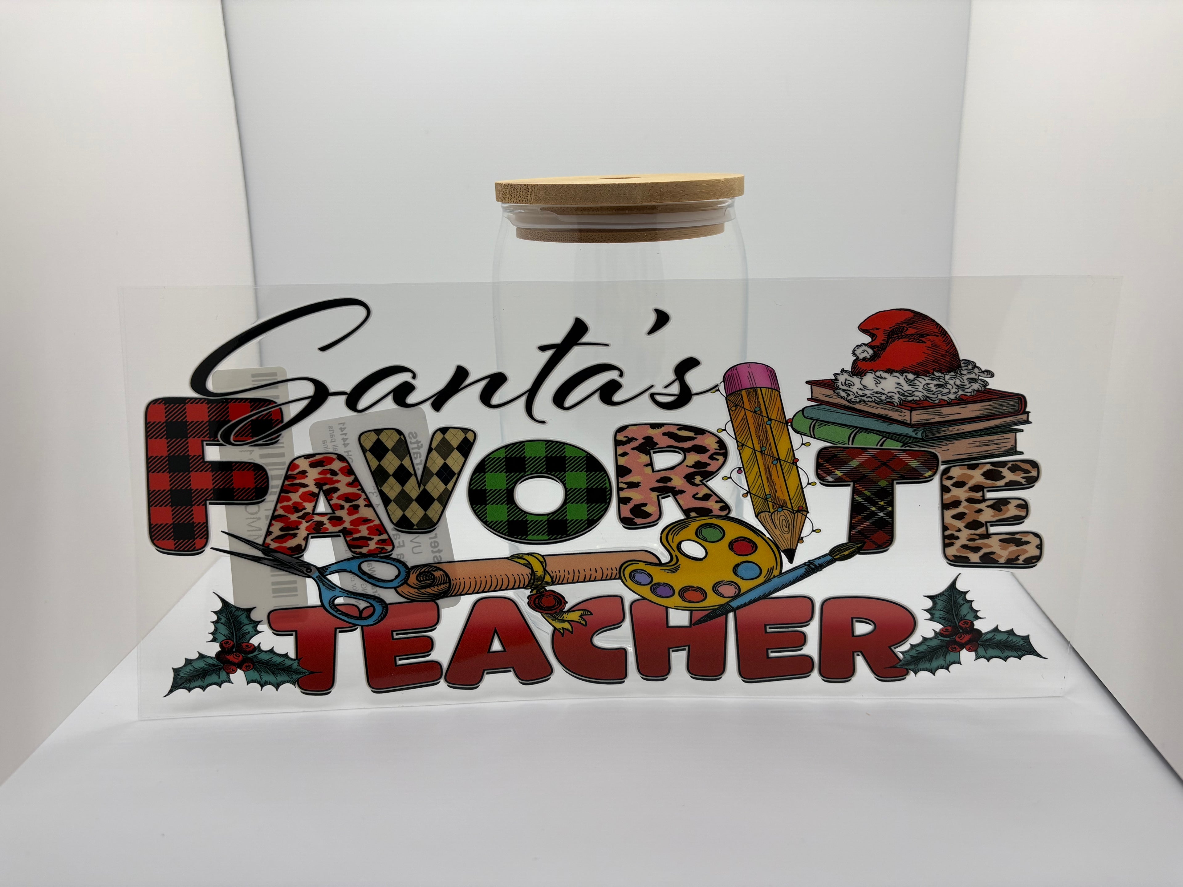 16 oz santas favorite teacher cup