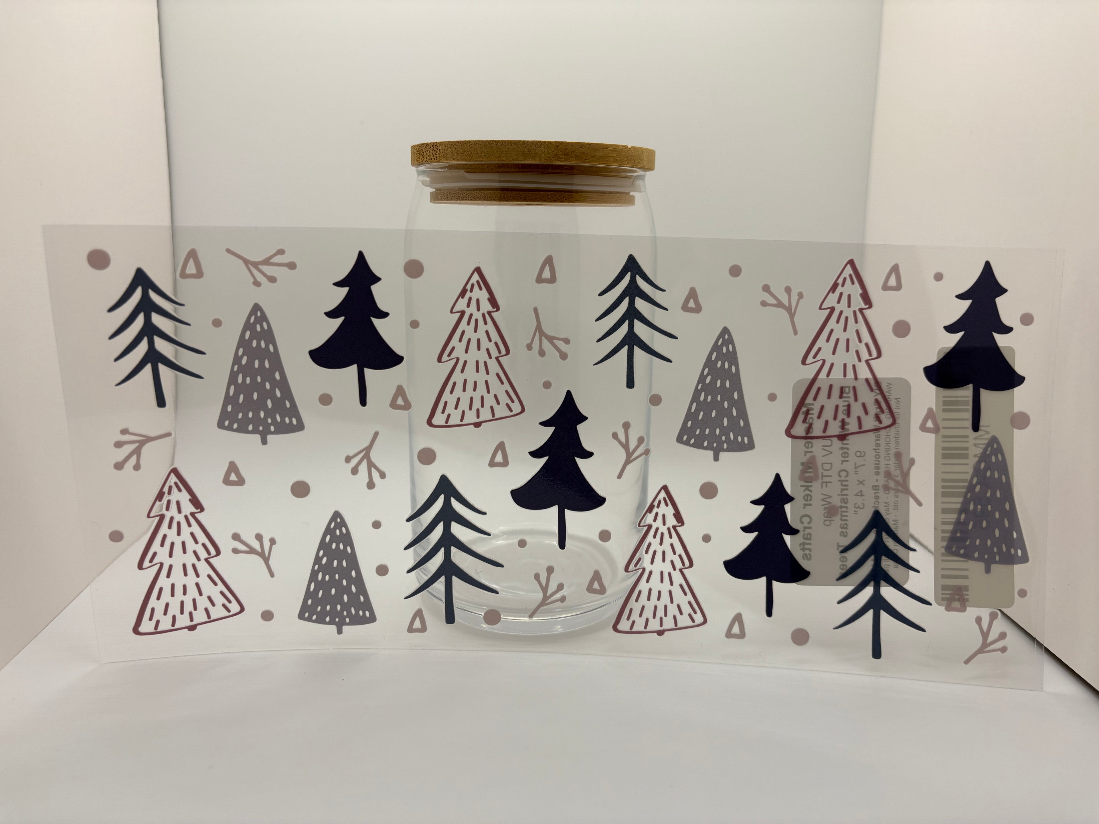 16 oz pink, grey and navy blue cup