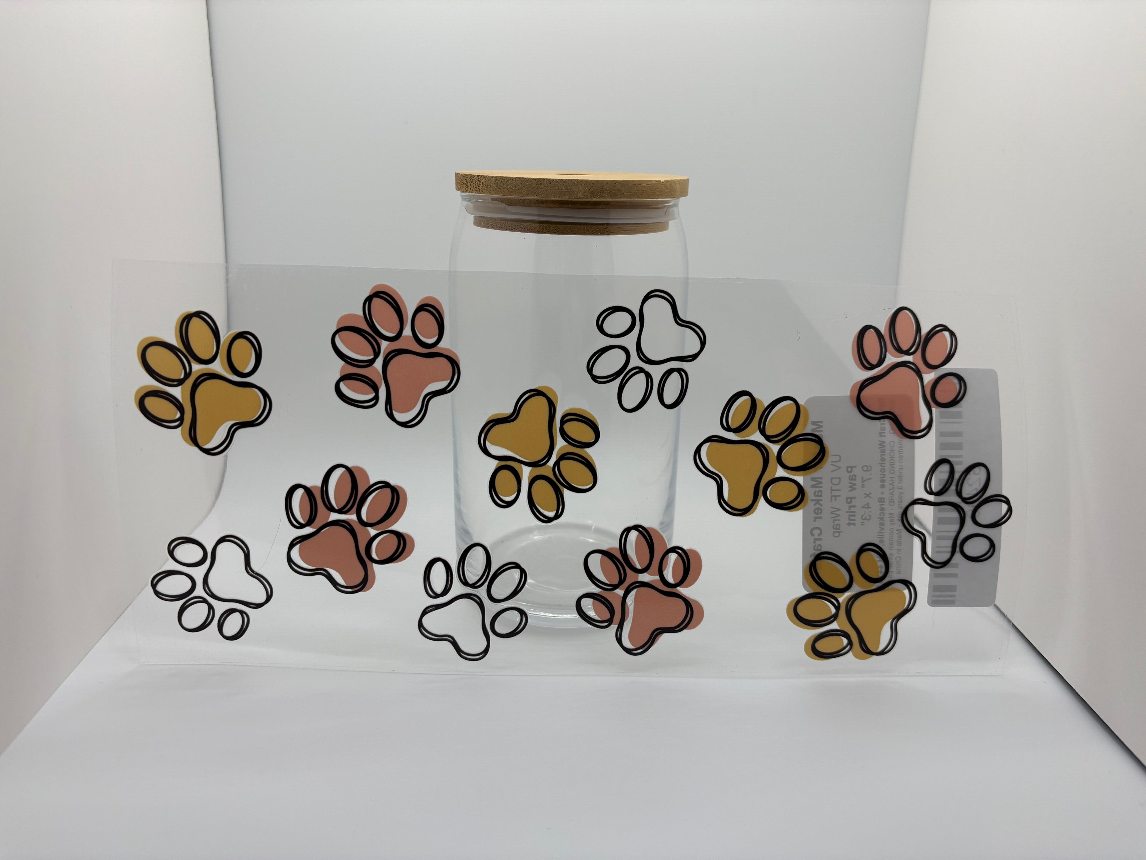 16 oz dog paw cup