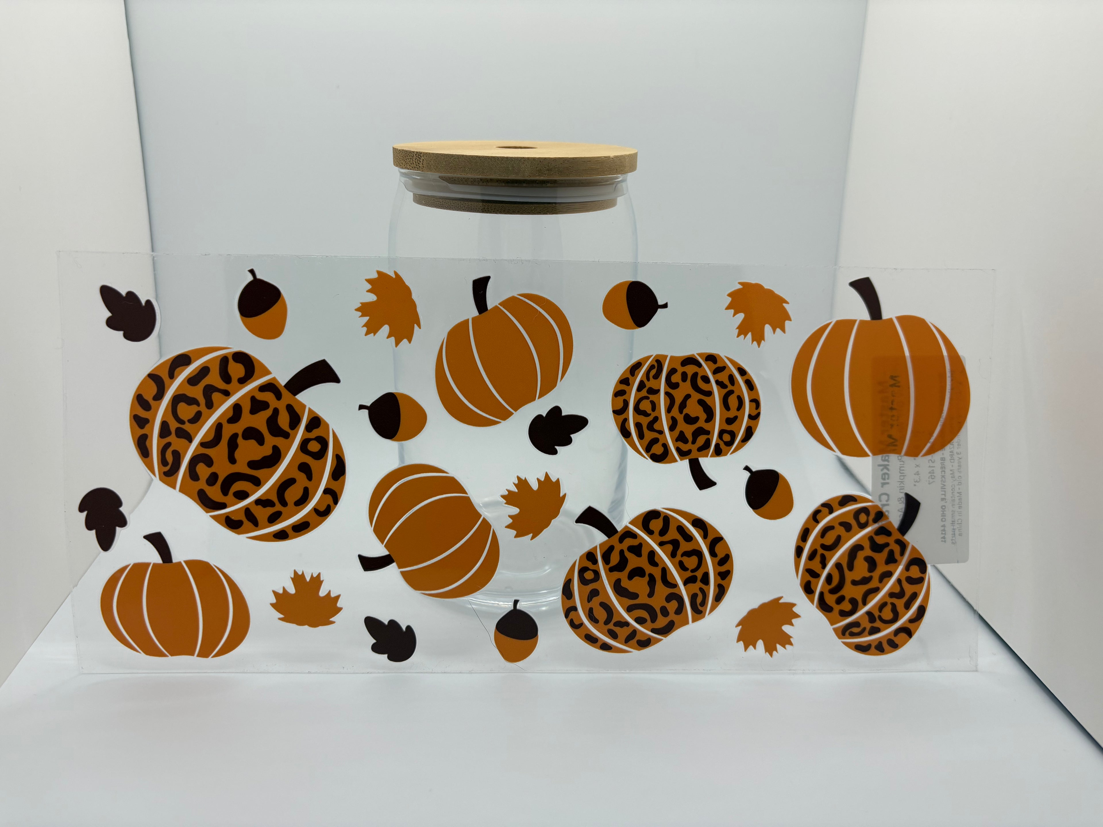 16 oz cheetah pumkin cup