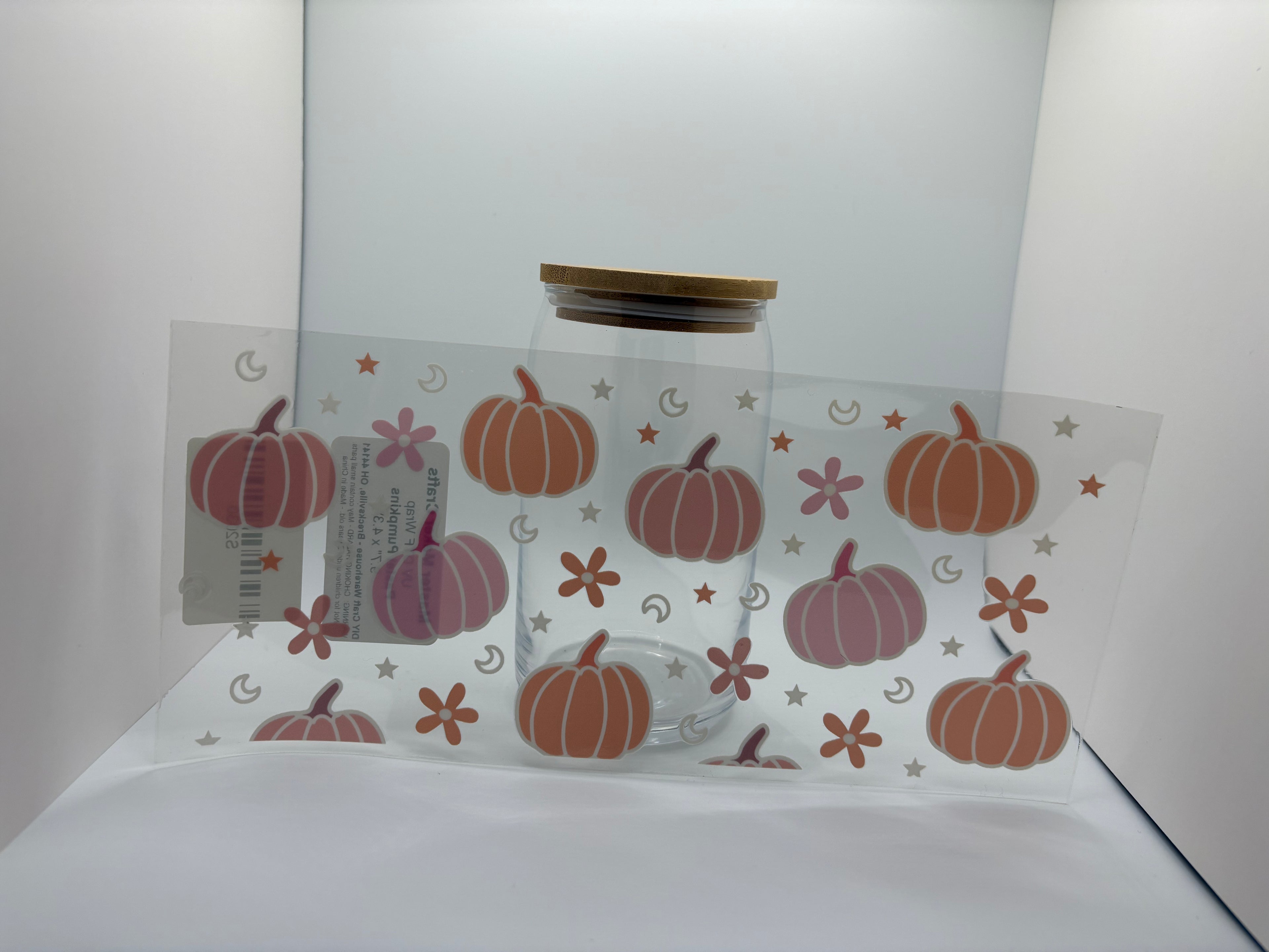 16 oz pink pumpkins cup