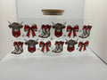 16 oz Christmas Highland cow cup