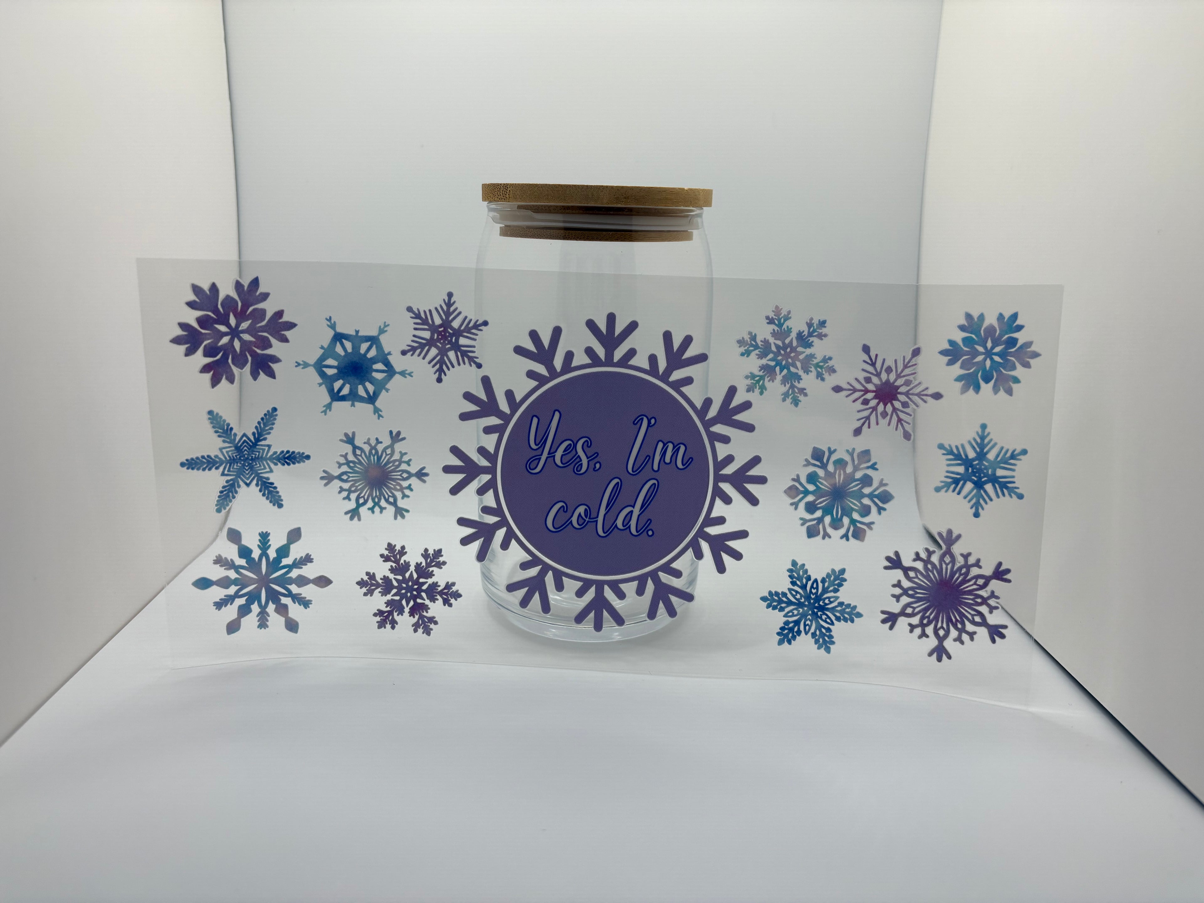 16 oz yes I'm cold cup