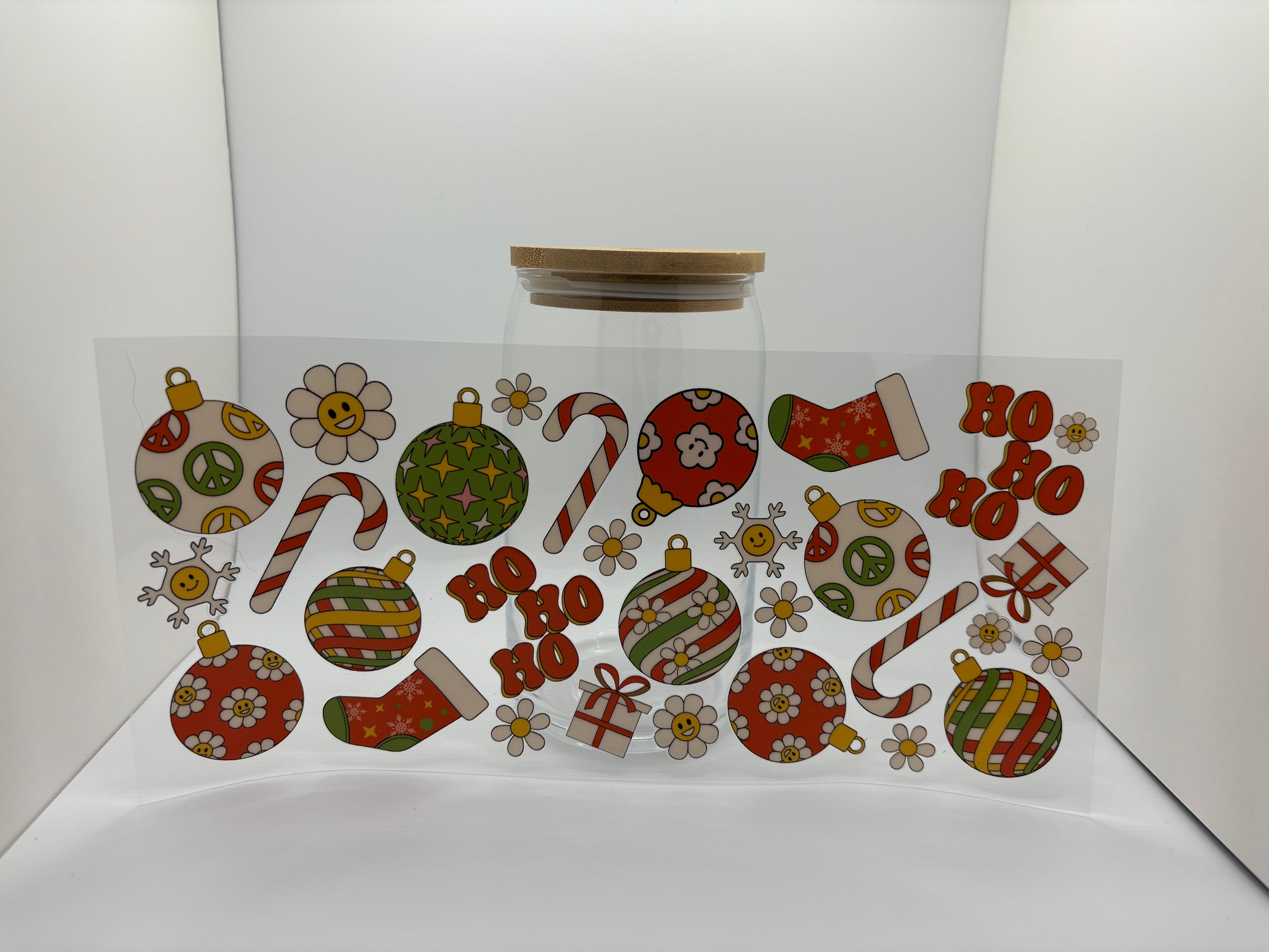 16 oz Christmas ornaments cup