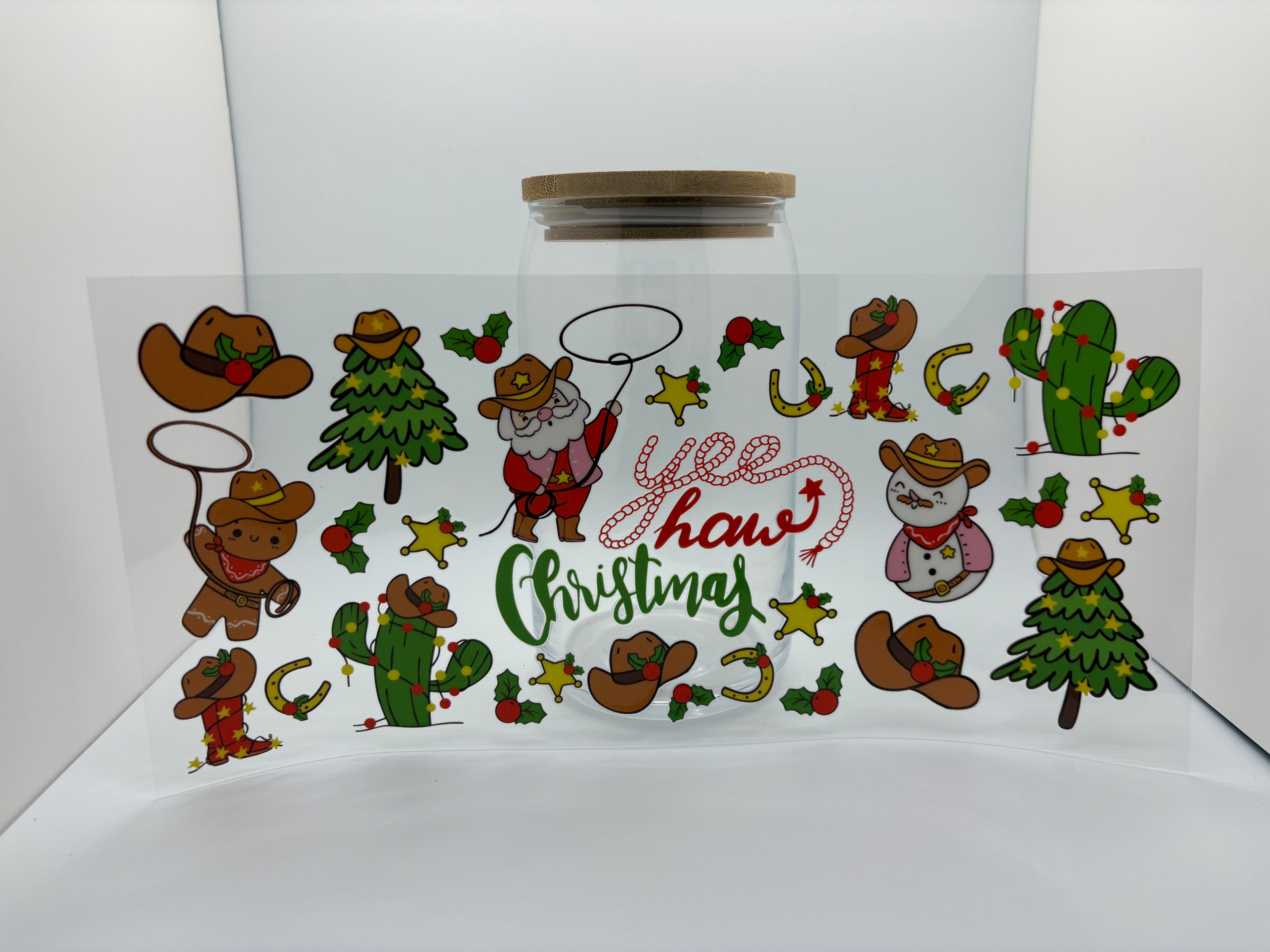 16 oz yee haw Christmas cup