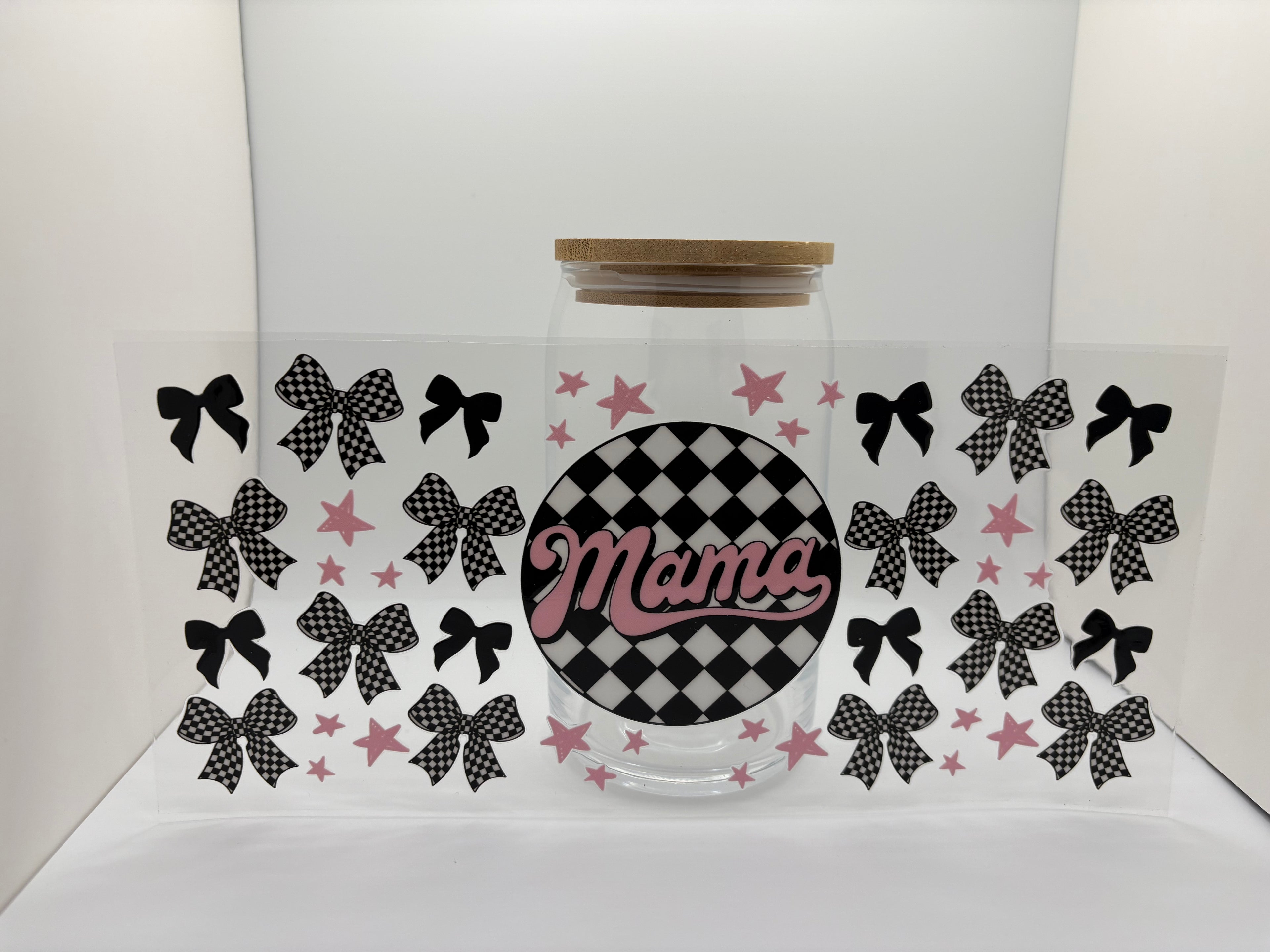 16 oz checkered mama cup