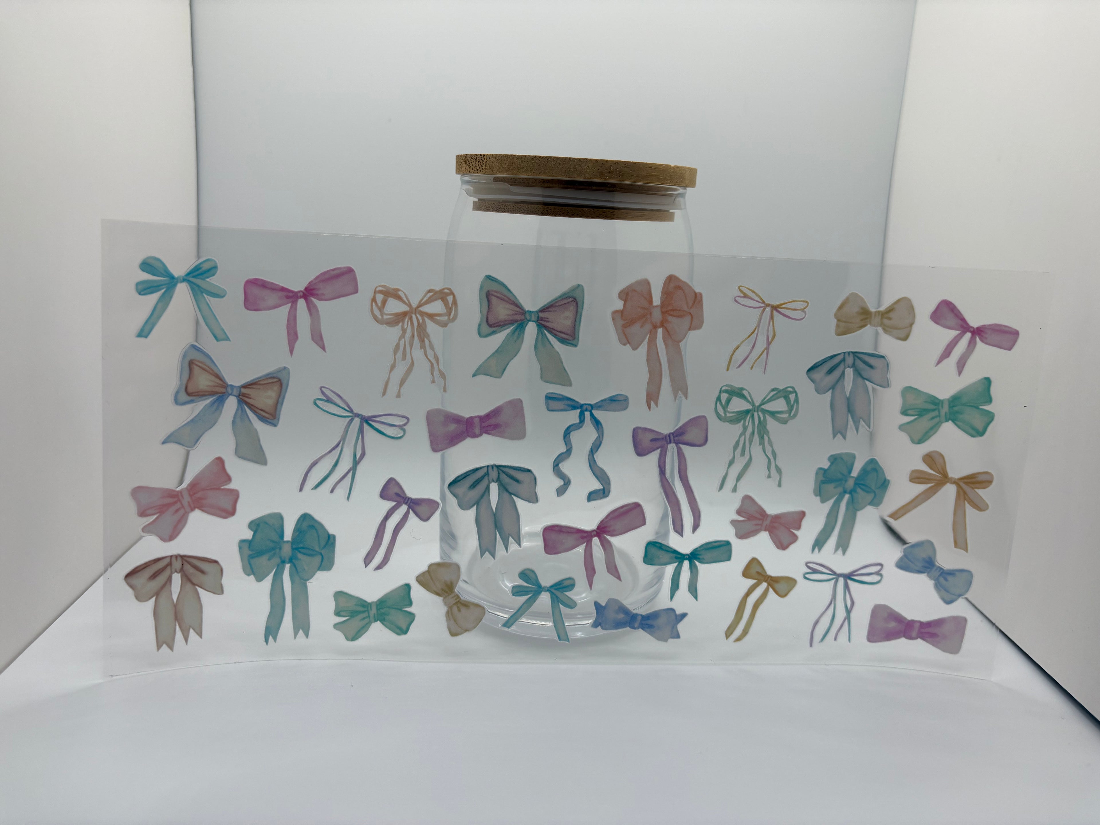 16 oz pastel bow cup