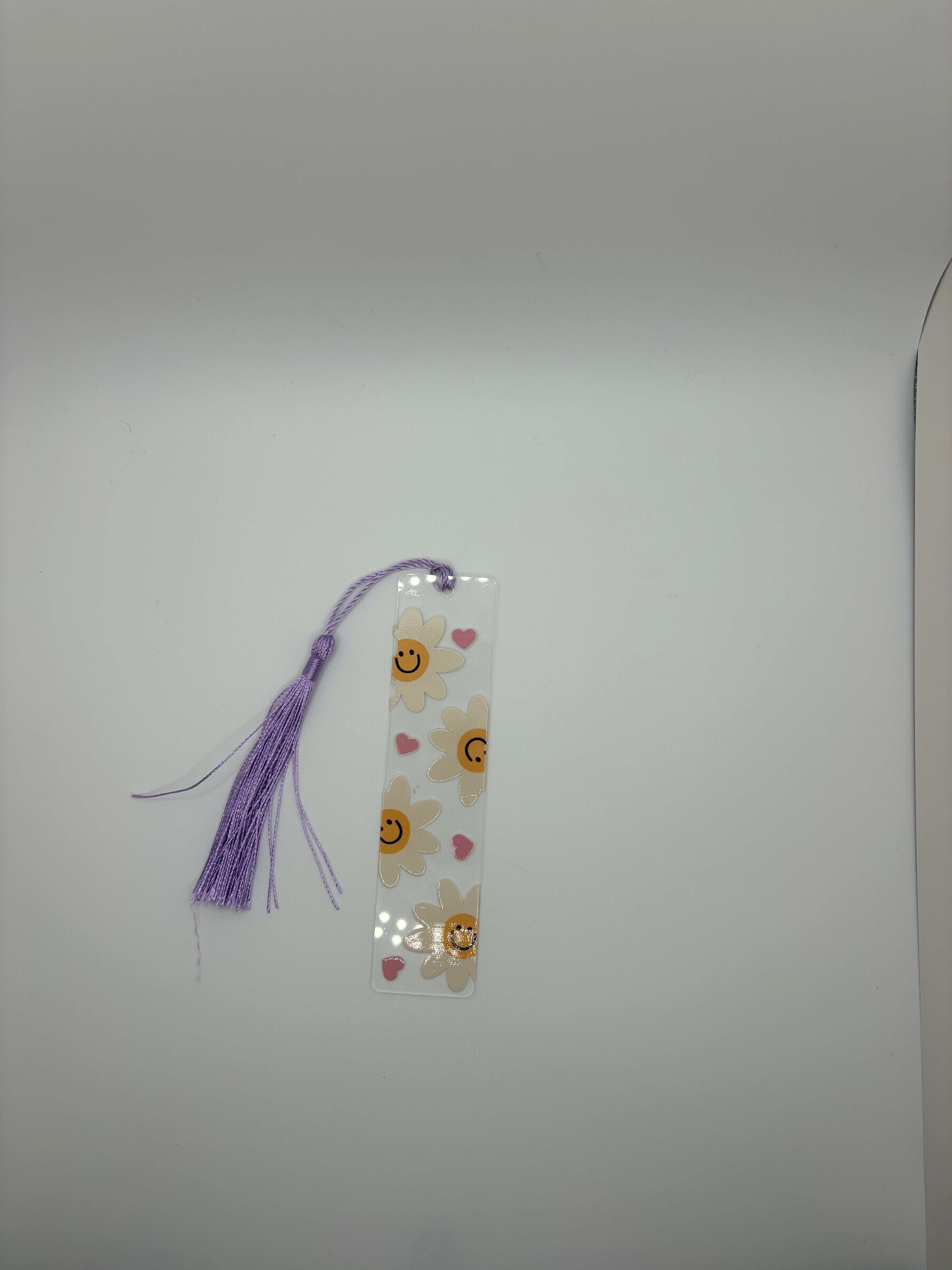 smiley flower bookmark