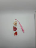 pink and gold bookmark