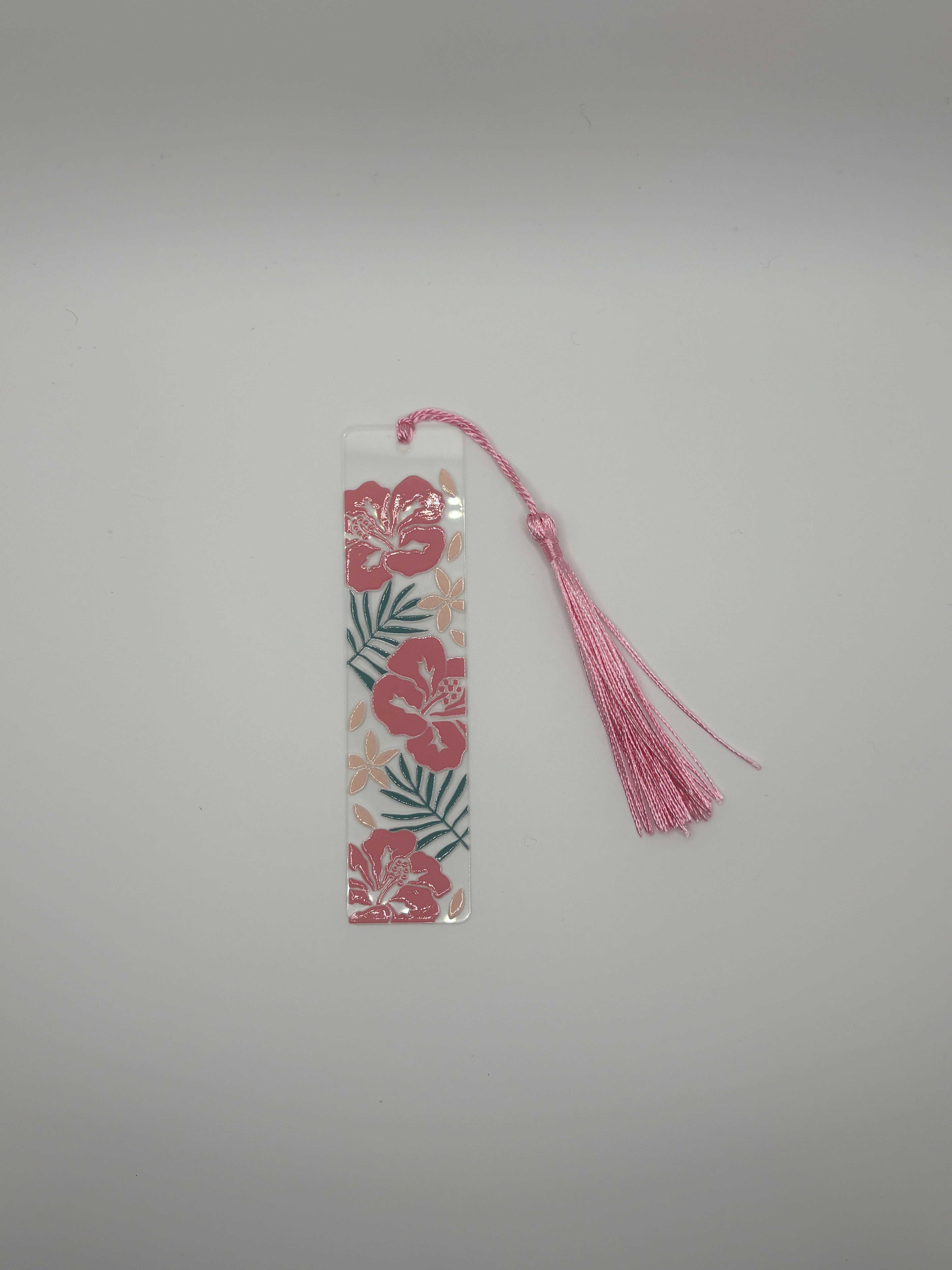 pink flower bookmark