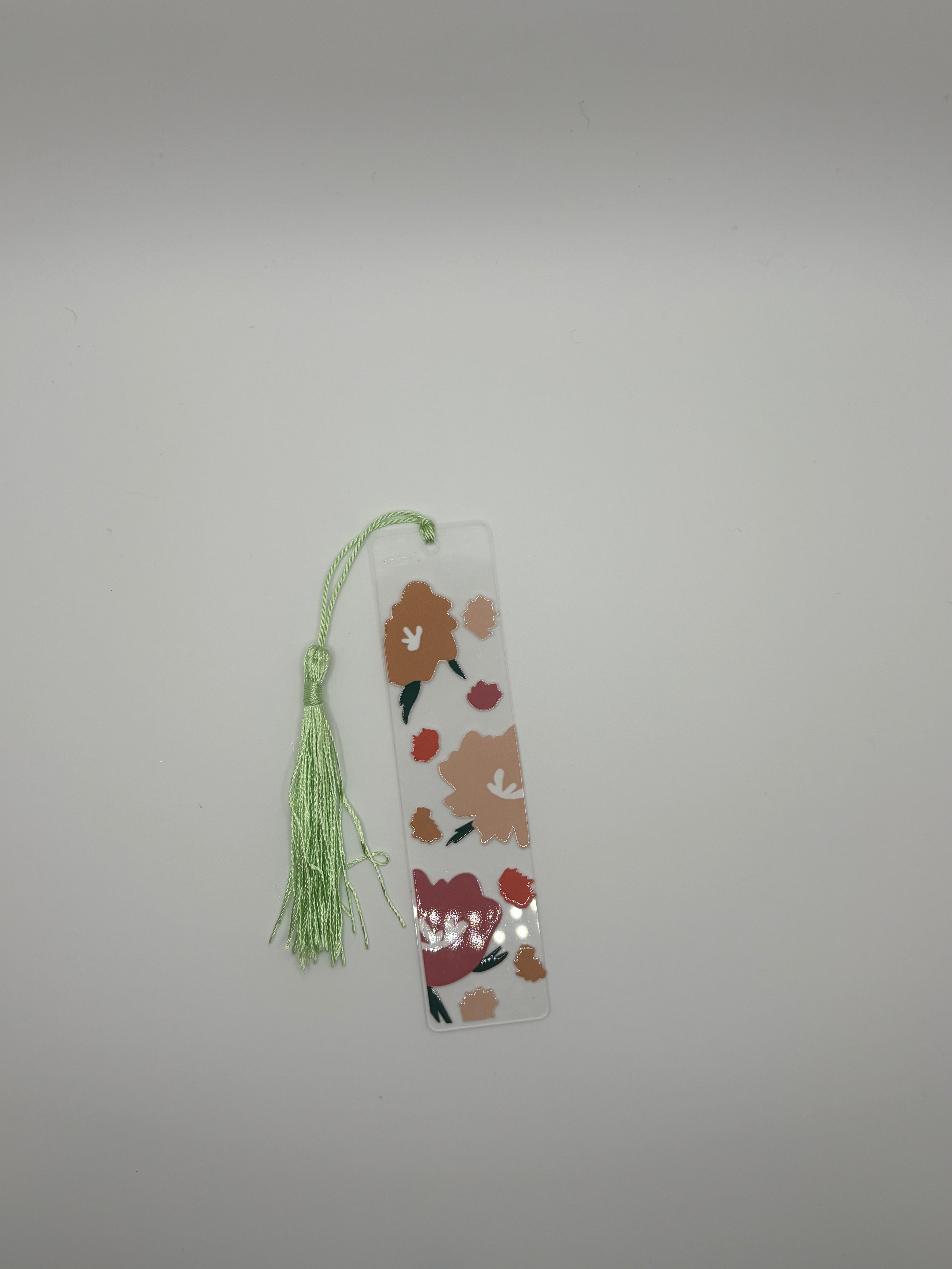 pink flowers bookmark